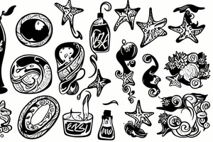 Sex on a beach tattoo idea