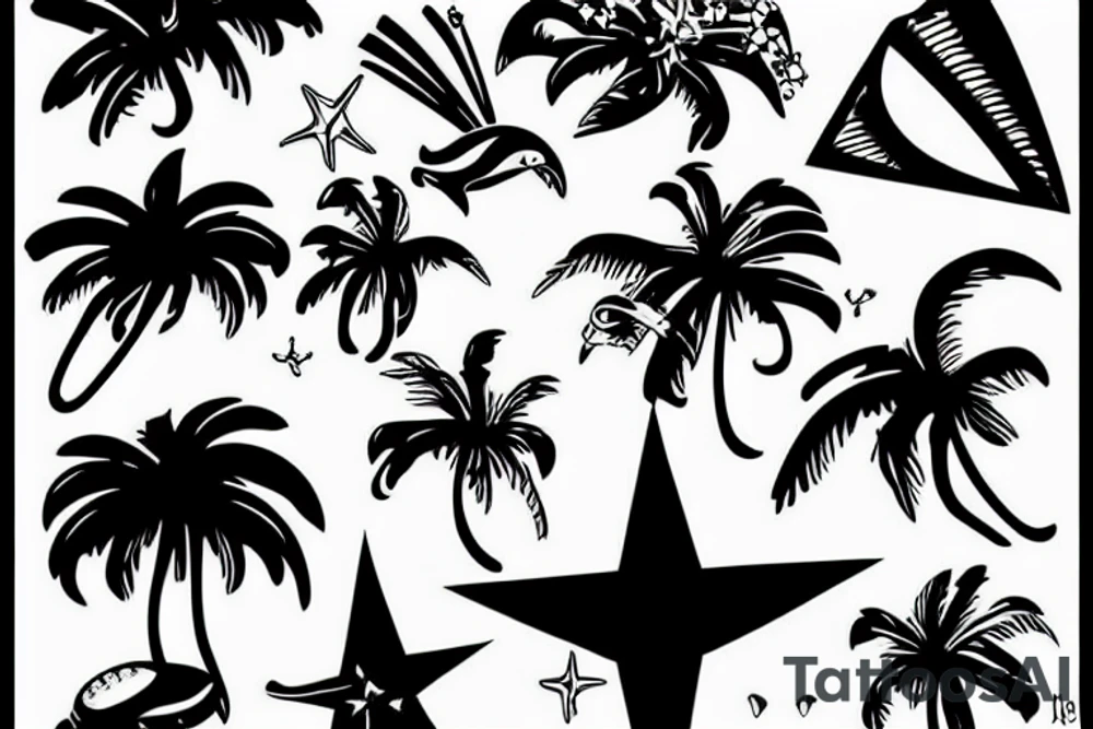 Sex on a beach tattoo idea
