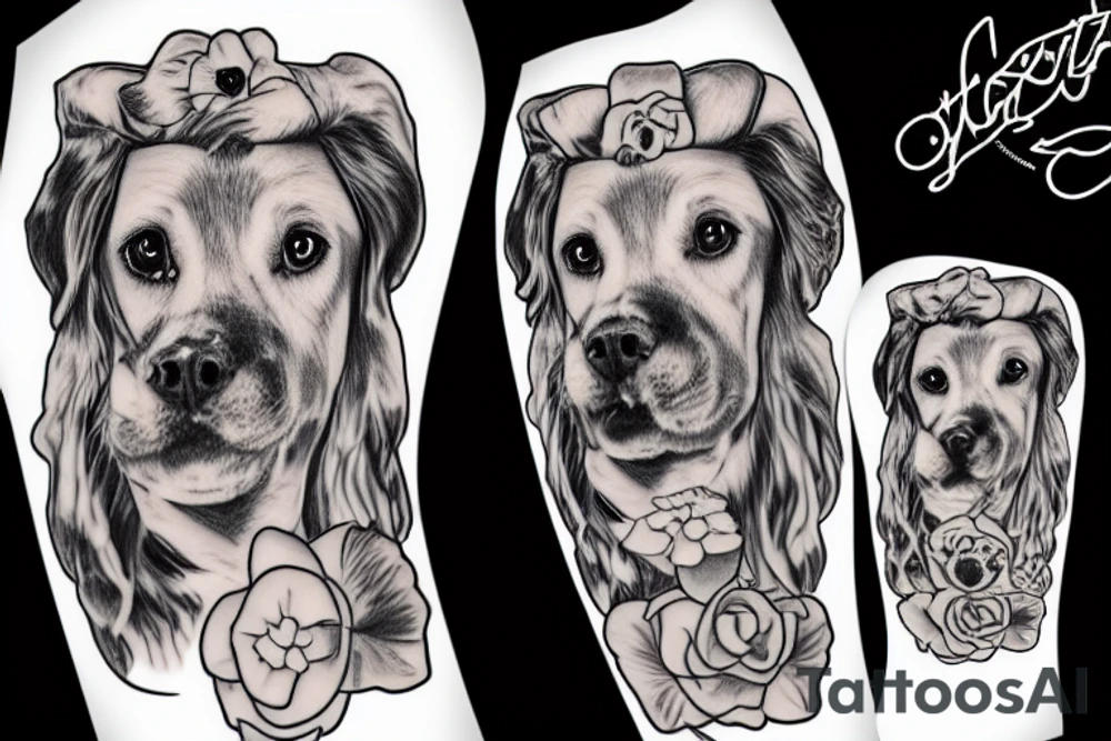 Sex with dog tattoo idea