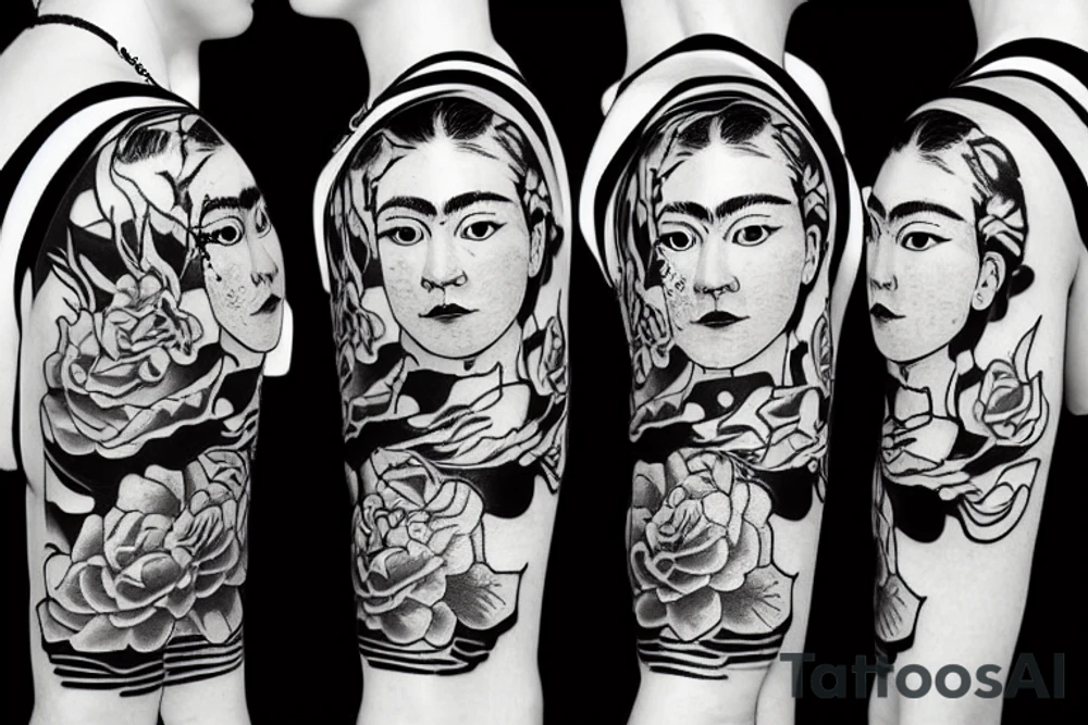 tiger shaped like Korean peninsula tattoo idea