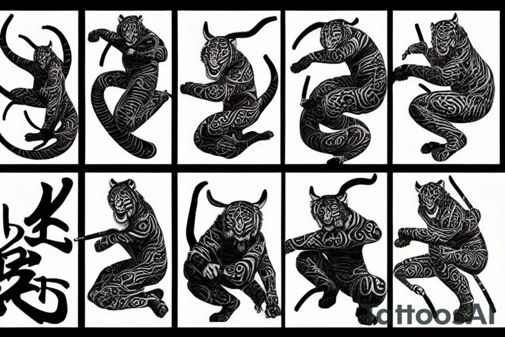 crouching tiger hidden dragon tattoo idea