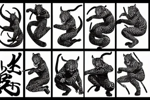 crouching tiger hidden dragon tattoo idea