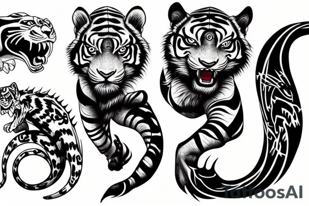 crouching tiger and hidden dragon tattoo idea