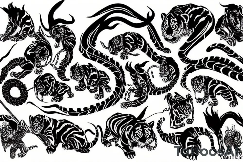 crouching tiger and hidden dragon tattoo idea