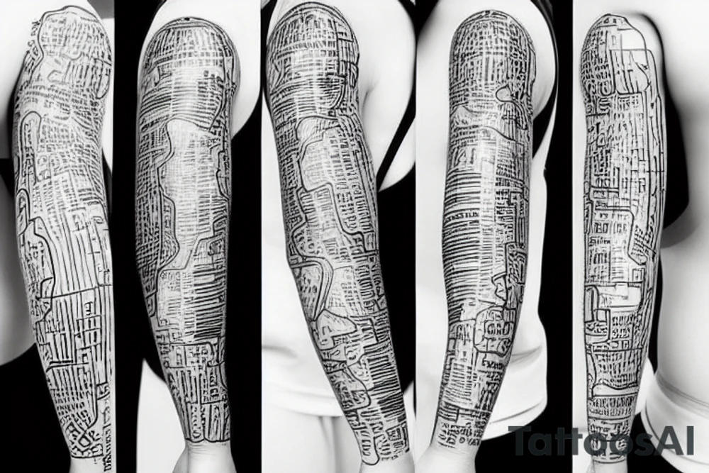 World map tattoo idea