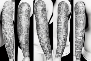World map tattoo idea