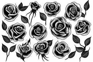 withered rose tattoo idea