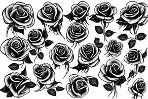 withered rose tattoo idea