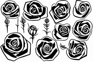 withered rose tattoo idea