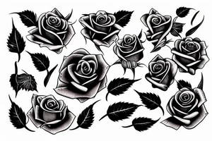 Cat bleeding rose dark tattoo idea