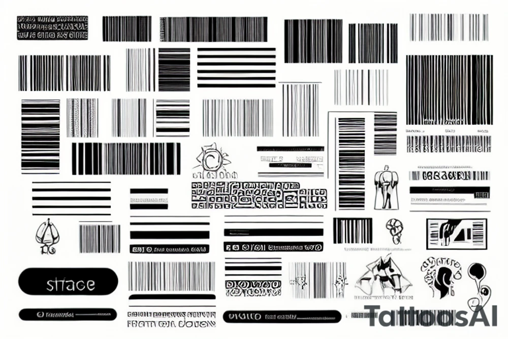 barcode tattoo idea