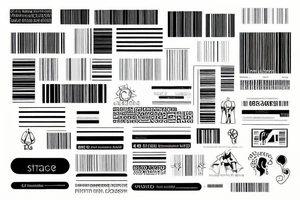 barcode tattoo idea