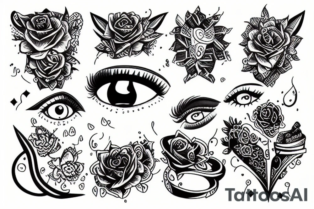 an open eye tattoo idea