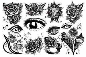 an open eye tattoo idea