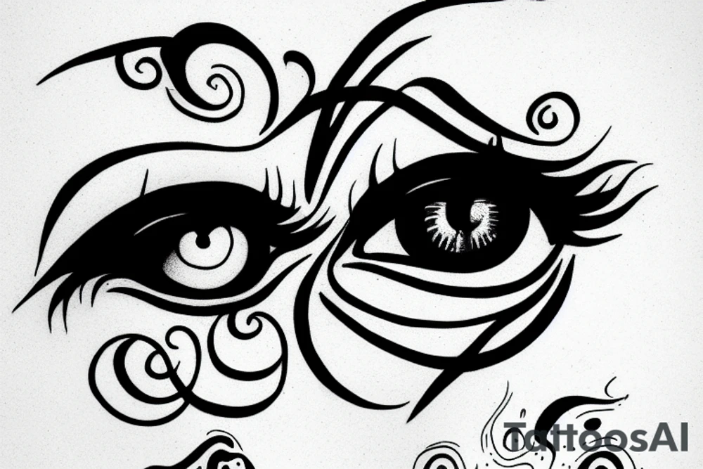 an open eye tattoo idea