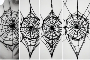 Spider web dream catcher nightmare catcher tattoo idea