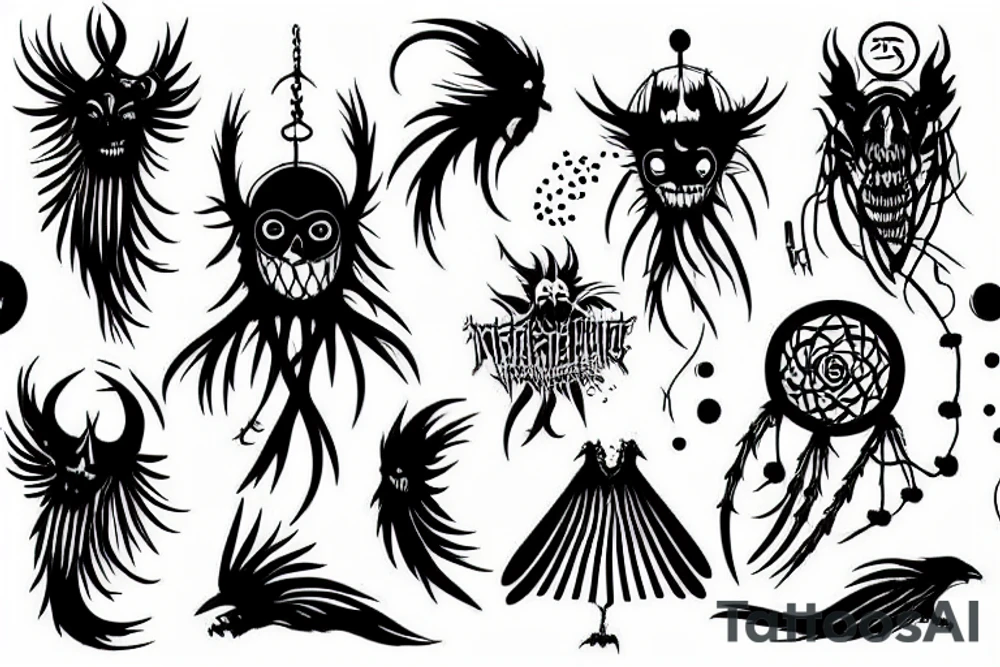 nightmare catcher tattoo idea