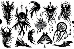 nightmare catcher tattoo idea