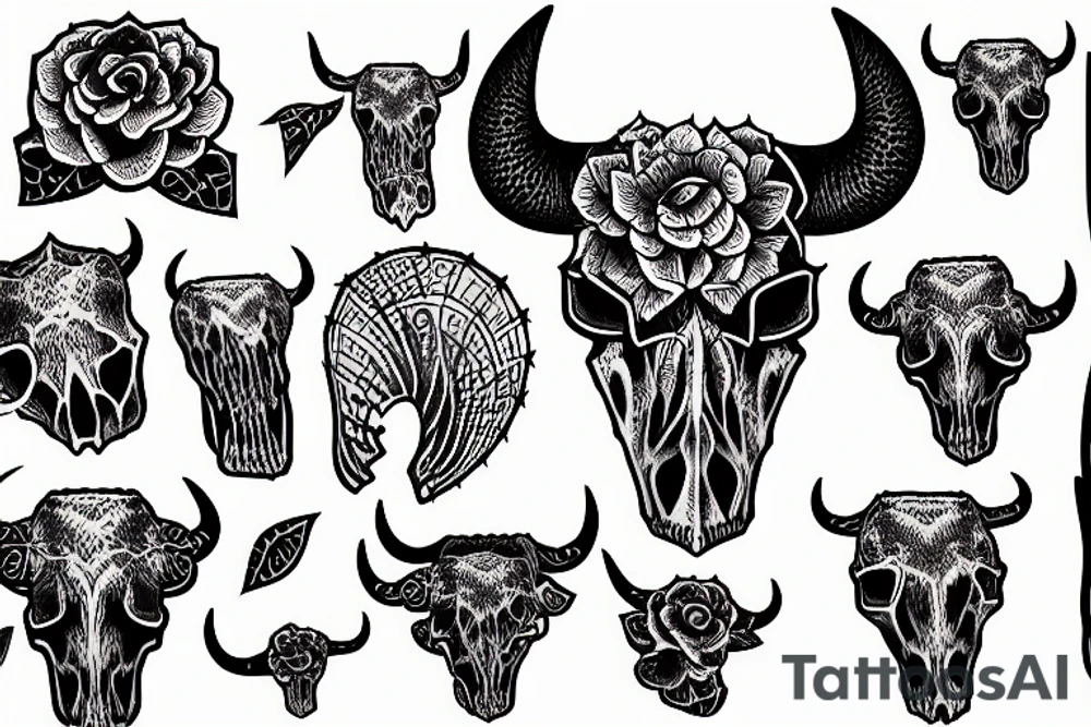 Bull Skull
cactus tattoo idea