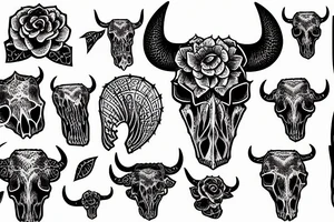 Bull Skull
cactus tattoo idea
