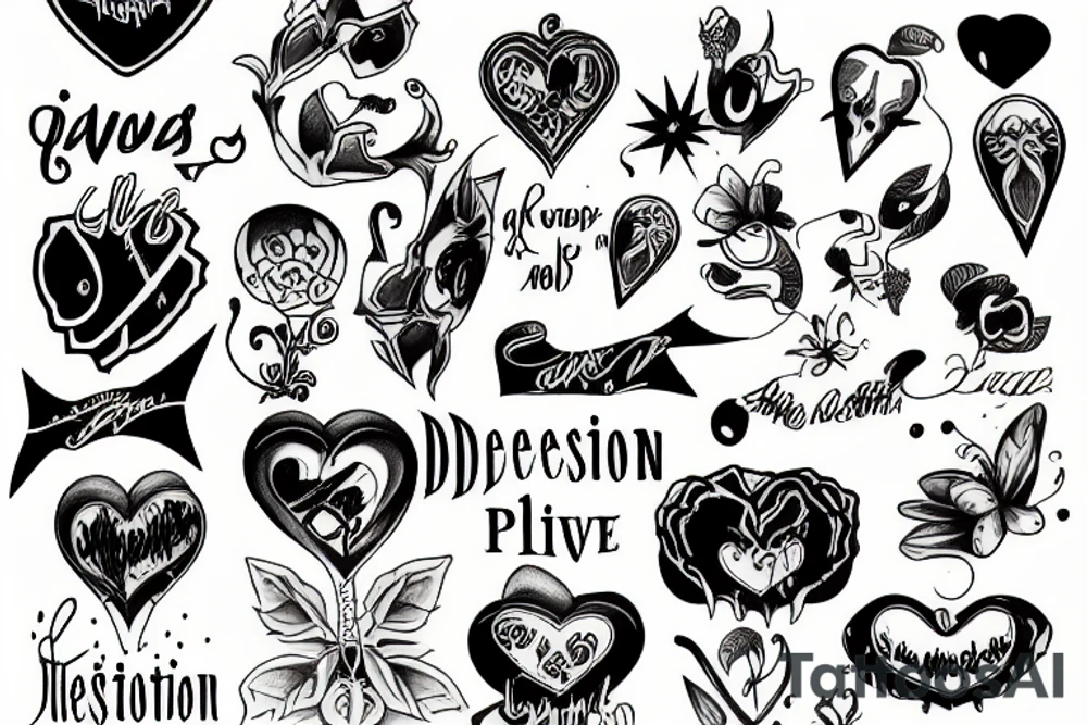 Depression live family tattoo idea