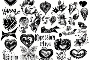 Depression live family tattoo idea