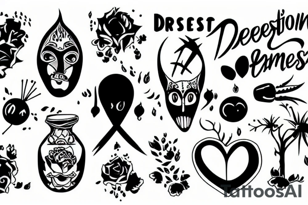 Depression live family tattoo idea