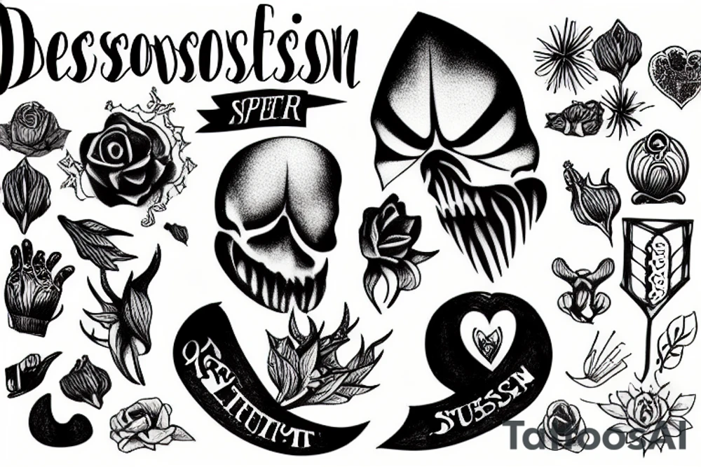 Depression suffer tattoo idea