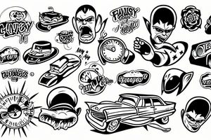 funny car tattoo idea