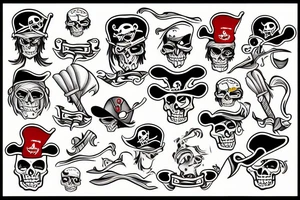 pirate tattoo idea