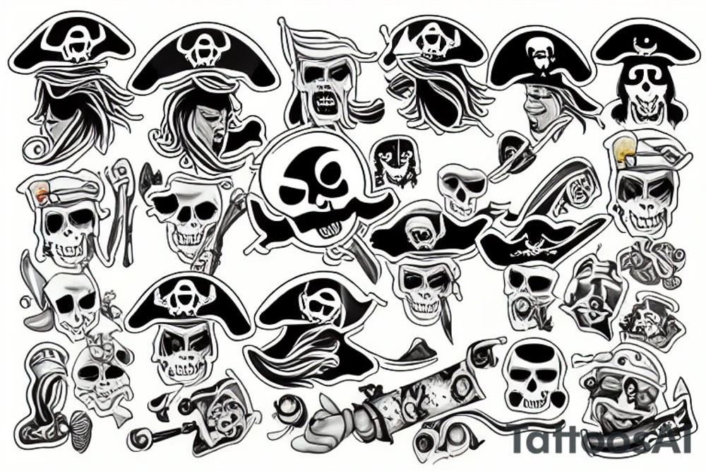 pirate tattoo idea