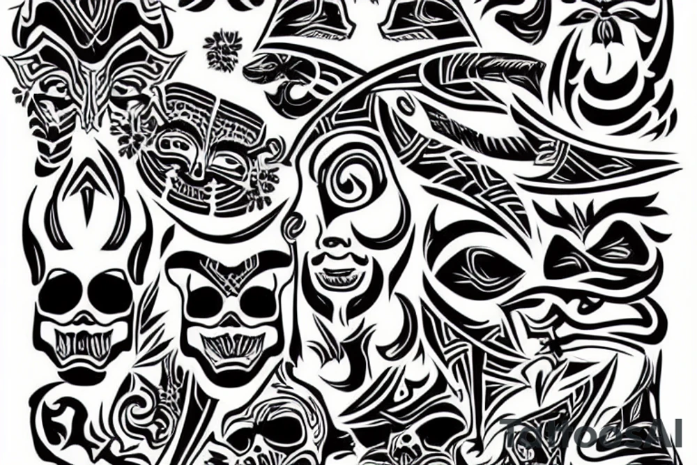 Filipino tribal tattoo idea