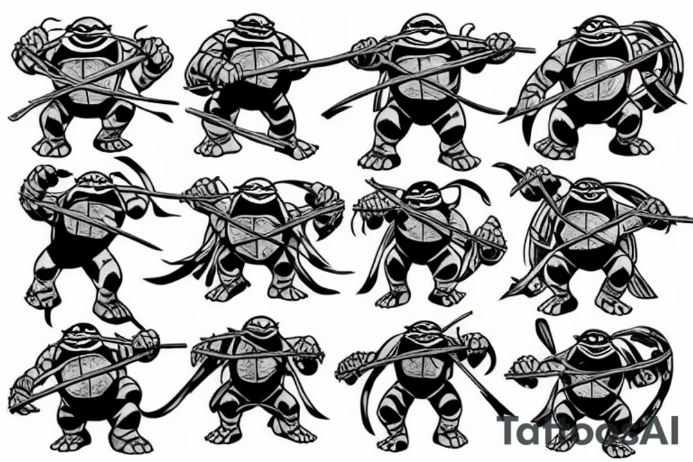 Teenage mutant ninja turtles tattoo idea