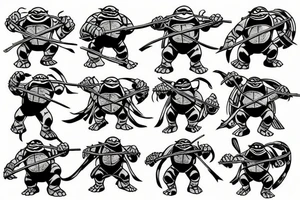 Teenage mutant ninja turtles tattoo idea