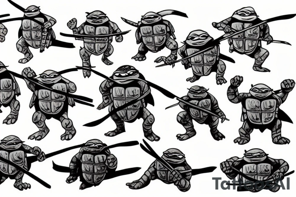 Teenage mutant ninja turtles tattoo idea