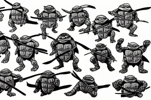 Teenage mutant ninja turtles tattoo idea