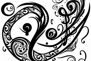 bass clef tattoo idea