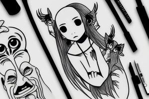 spirited away minimal tattoo idea