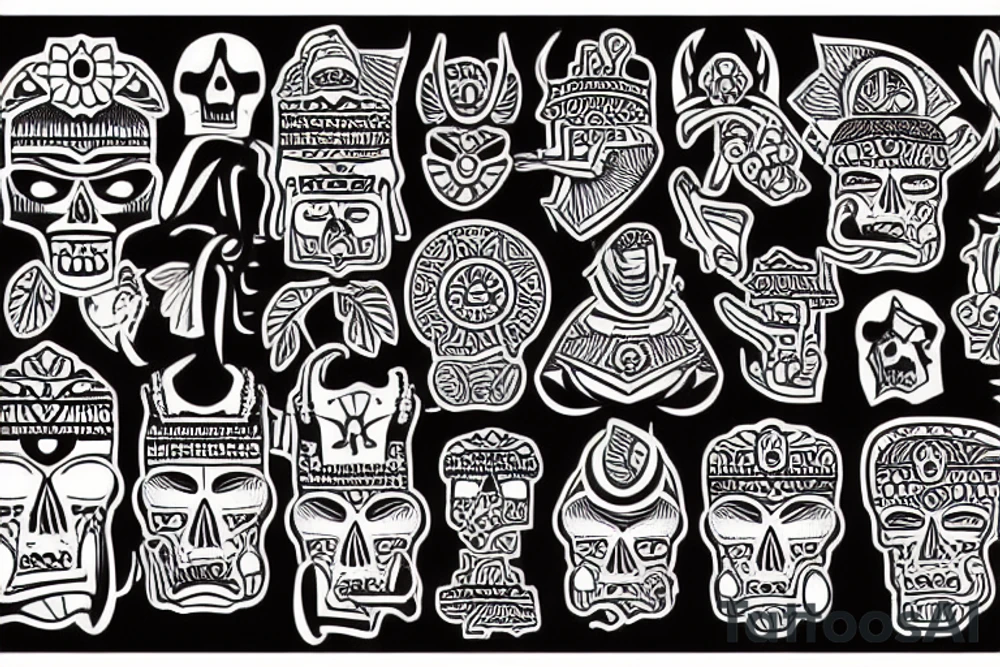 aztec ruinis tattoo idea