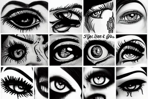 I see your reflection in my eyes tattoo idea