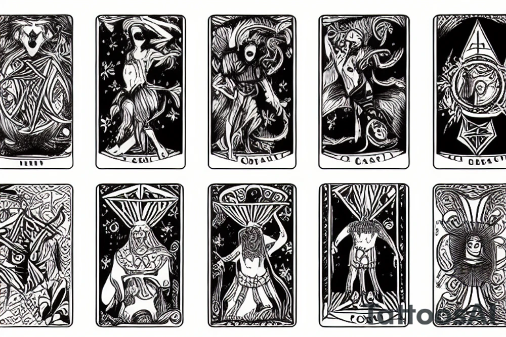 tarot card of the fool tattoo idea