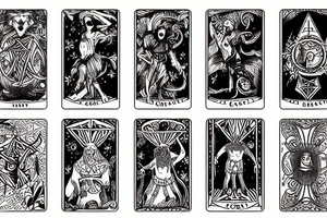 tarot card of the fool tattoo idea