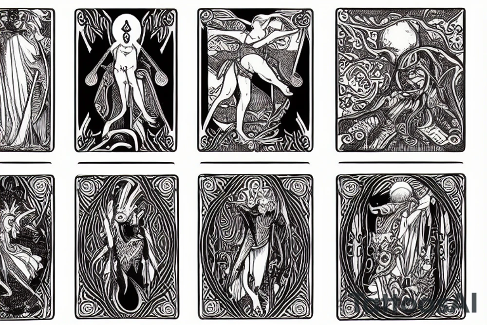 tarot card of the fool tattoo idea