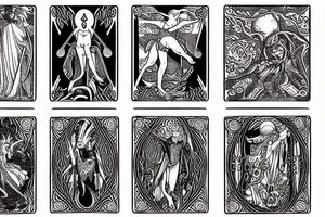 tarot card of the fool tattoo idea