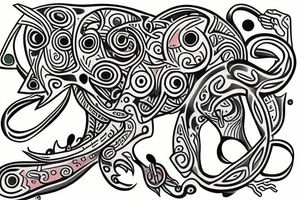 Colorblind Chameleom tattoo idea