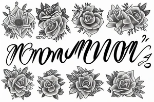 Mom of four tattoo idea