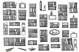 Bookshelf tattoo idea