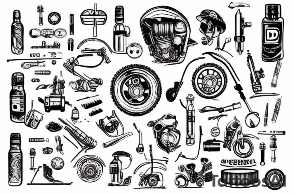Diesel mechanic tattoo idea