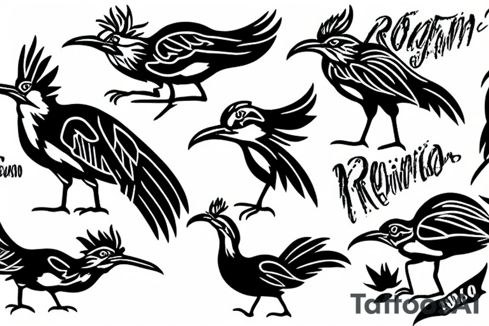 Roadrunner New Mexico tattoo idea