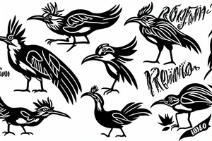 Roadrunner New Mexico tattoo idea